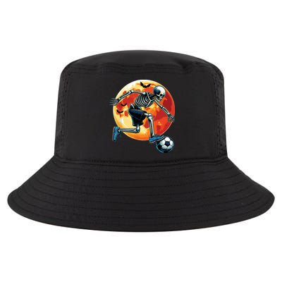 American Soccer Skeleton Halloween Boy Soccer Funny Cool Comfort Performance Bucket Hat