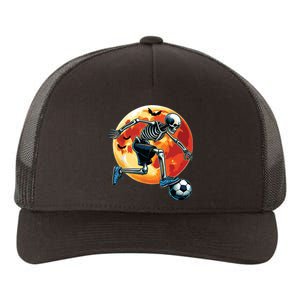 American Soccer Skeleton Halloween Boy Soccer Funny Yupoong Adult 5-Panel Trucker Hat