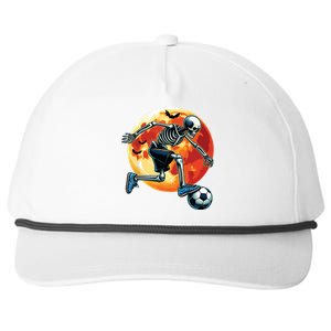 American Soccer Skeleton Halloween Boy Soccer Funny Snapback Five-Panel Rope Hat