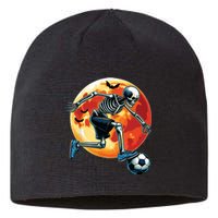 American Soccer Skeleton Halloween Boy Soccer Funny Sustainable Beanie