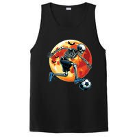 American Soccer Skeleton Halloween Boy Soccer Funny PosiCharge Competitor Tank