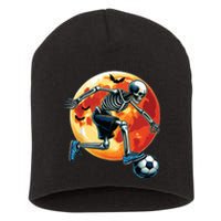 American Soccer Skeleton Halloween Boy Soccer Funny Short Acrylic Beanie