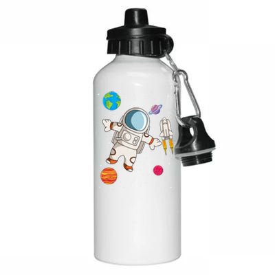 Astronaut Space Science Rocket Ship Gift Aluminum Water Bottle