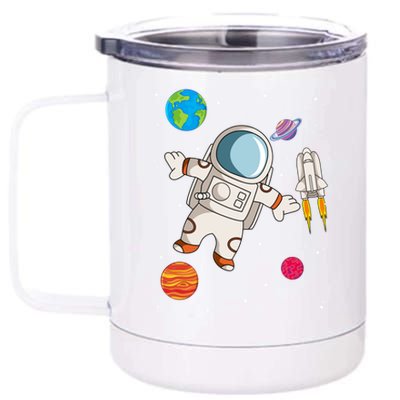 Astronaut Space Science Rocket Ship Gift 12 oz Stainless Steel Tumbler Cup