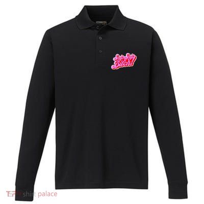 Angeriaqueen Snip Snip Apvm Bitch Limited Performance Long Sleeve Polo