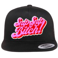 Angeriaqueen Snip Snip Apvm Bitch Limited Flat Bill Trucker Hat