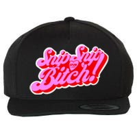 Angeriaqueen Snip Snip Apvm Bitch Limited Wool Snapback Cap