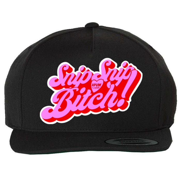 Angeriaqueen Snip Snip Apvm Bitch Limited Wool Snapback Cap