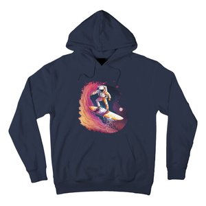 Astronaut Surfing Space Surfer Hoodie