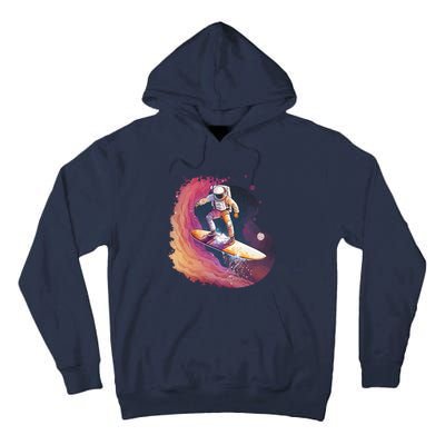 Astronaut Surfing Space Surfer Tall Hoodie