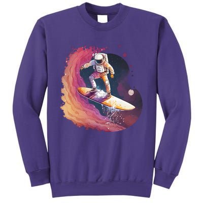 Astronaut Surfing Space Surfer Sweatshirt