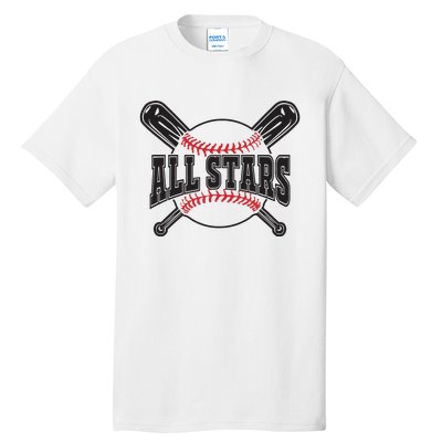 All Stars Softball Baseball Tall T-Shirt