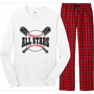 All Stars Softball Baseball Long Sleeve Pajama Set