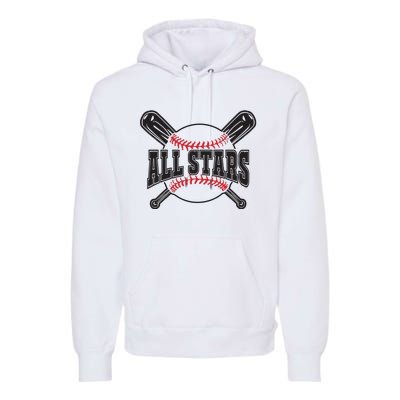 All Stars Softball Baseball Premium Hoodie