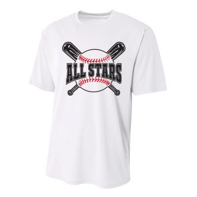 All Stars Softball Baseball Performance Sprint T-Shirt