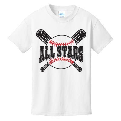 All Stars Softball Baseball Kids T-Shirt