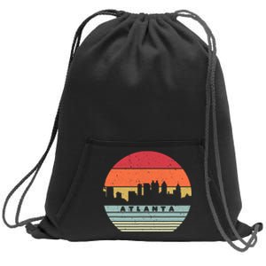 Atlanta Souvenir Shirt. Retro Style USA Skyline Sweatshirt Cinch Pack Bag