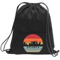 Atlanta Souvenir Shirt. Retro Style USA Skyline Sweatshirt Cinch Pack Bag