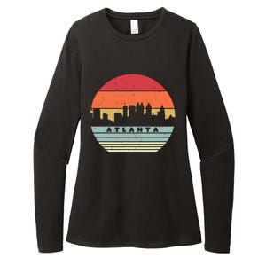 Atlanta Souvenir Shirt. Retro Style USA Skyline Womens CVC Long Sleeve Shirt