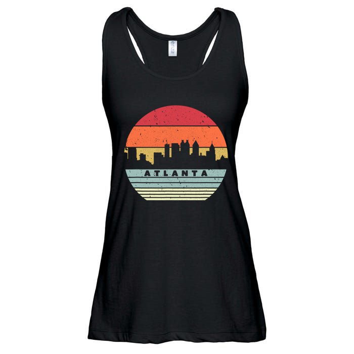 Atlanta Souvenir Shirt. Retro Style USA Skyline Ladies Essential Flowy Tank