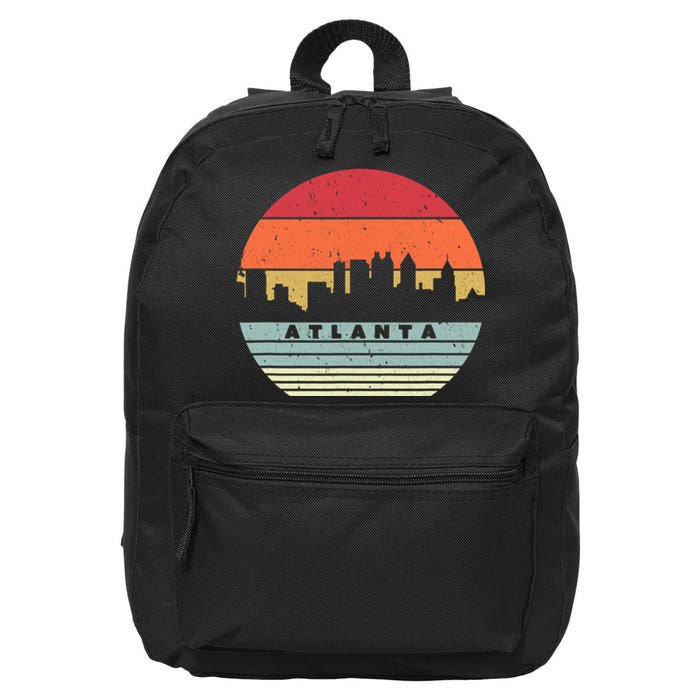 Atlanta Souvenir Shirt. Retro Style USA Skyline 16 in Basic Backpack