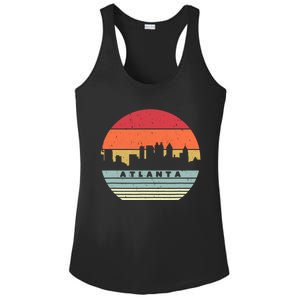 Atlanta Souvenir Shirt. Retro Style USA Skyline Ladies PosiCharge Competitor Racerback Tank