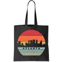 Atlanta Souvenir Shirt. Retro Style USA Skyline Tote Bag