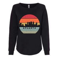 Atlanta Souvenir Shirt. Retro Style USA Skyline Womens California Wash Sweatshirt