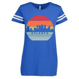 Atlanta Souvenir Shirt. Retro Style USA Skyline Enza Ladies Jersey Football T-Shirt