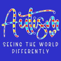 Autism Shirt Seeing The World Differently Autism Awareness 16 in Basic Backpack