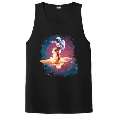 Astronaut Surfing Space Surfer PosiCharge Competitor Tank