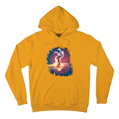 Astronaut Surfing Space Surfer Hoodie