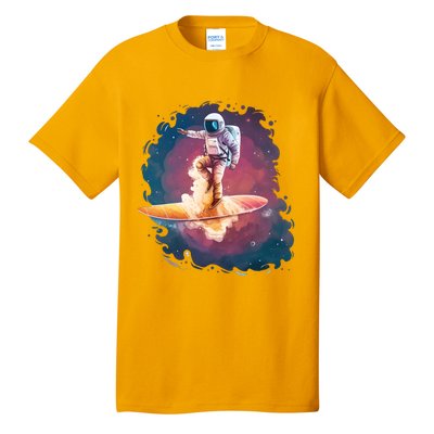 Astronaut Surfing Space Surfer Tall T-Shirt