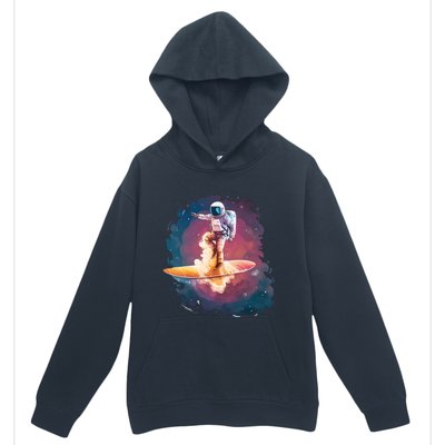 Astronaut Surfing Space Surfer Urban Pullover Hoodie