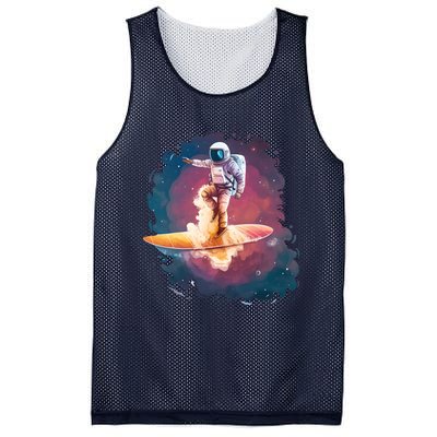 Astronaut Surfing Space Surfer Mesh Reversible Basketball Jersey Tank