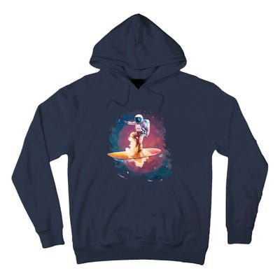 Astronaut Surfing Space Surfer Tall Hoodie