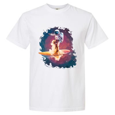 Astronaut Surfing Space Surfer Garment-Dyed Heavyweight T-Shirt