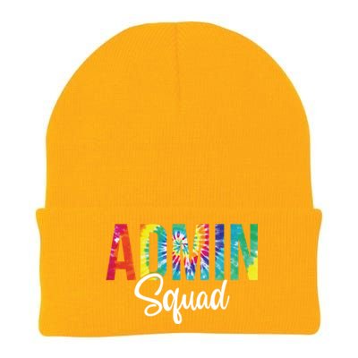 Admin Squad School Admin Assistant Principal Administrator Cool Gift Knit Cap Winter Beanie