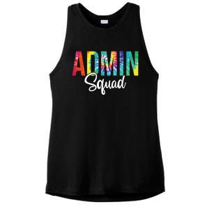 Admin Squad School Admin Assistant Principal Administrator Cool Gift Ladies PosiCharge Tri-Blend Wicking Tank