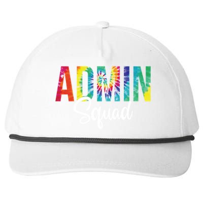 Admin Squad School Admin Assistant Principal Administrator Cool Gift Snapback Five-Panel Rope Hat