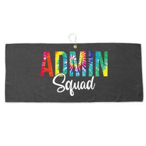 Admin Squad School Admin Assistant Principal Administrator Cool Gift Large Microfiber Waffle Golf Towel