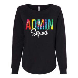 Admin Squad School Admin Assistant Principal Administrator Cool Gift Womens California Wash Sweatshirt