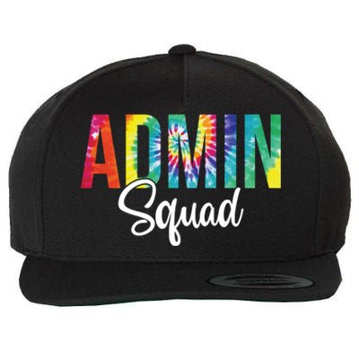 Admin Squad School Admin Assistant Principal Administrator Cool Gift Wool Snapback Cap