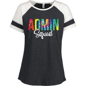 Admin Squad School Admin Assistant Principal Administrator Cool Gift Enza Ladies Jersey Colorblock Tee