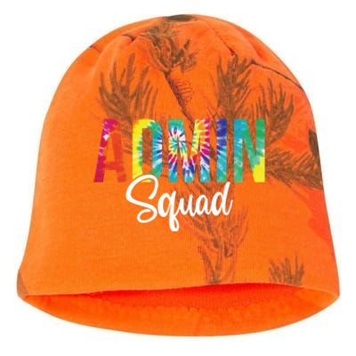 Admin Squad School Admin Assistant Principal Administrator Cool Gift Kati - Camo Knit Beanie