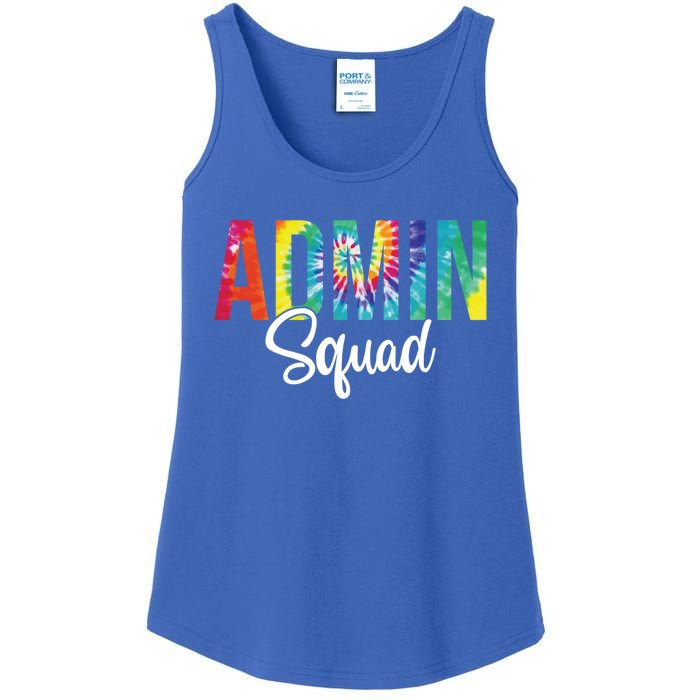 Admin Squad School Admin Assistant Principal Administrator Cool Gift Ladies Essential Tank