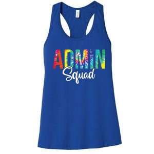 Admin Squad School Admin Assistant Principal Administrator Cool Gift Women's Racerback Tank