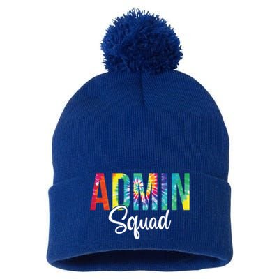 Admin Squad School Admin Assistant Principal Administrator Cool Gift Pom Pom 12in Knit Beanie