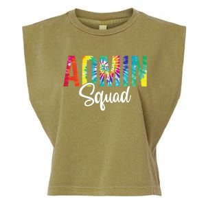 Admin Squad School Admin Assistant Principal Administrator Cool Gift Garment-Dyed Women's Muscle Tee