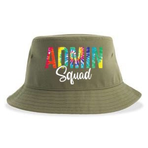 Admin Squad School Admin Assistant Principal Administrator Cool Gift Sustainable Bucket Hat